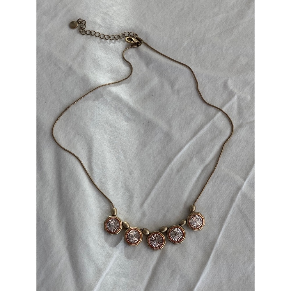 Vintage silver & gold necklace